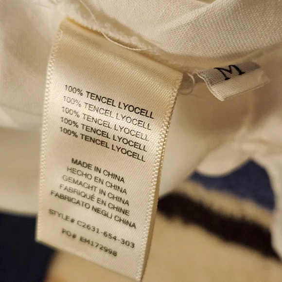 Cloth & Stone Seamed White Button Down Shirt 100% Tencel Lyocell | Sz M | NWOT - Picture 11 of 11